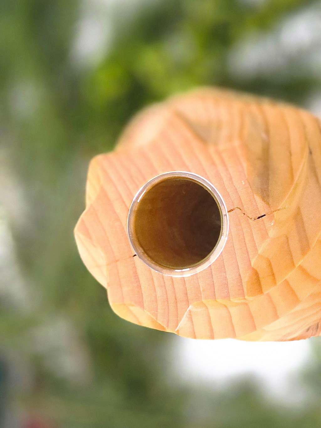 Holzvase „Spiralė“ – Bild 3