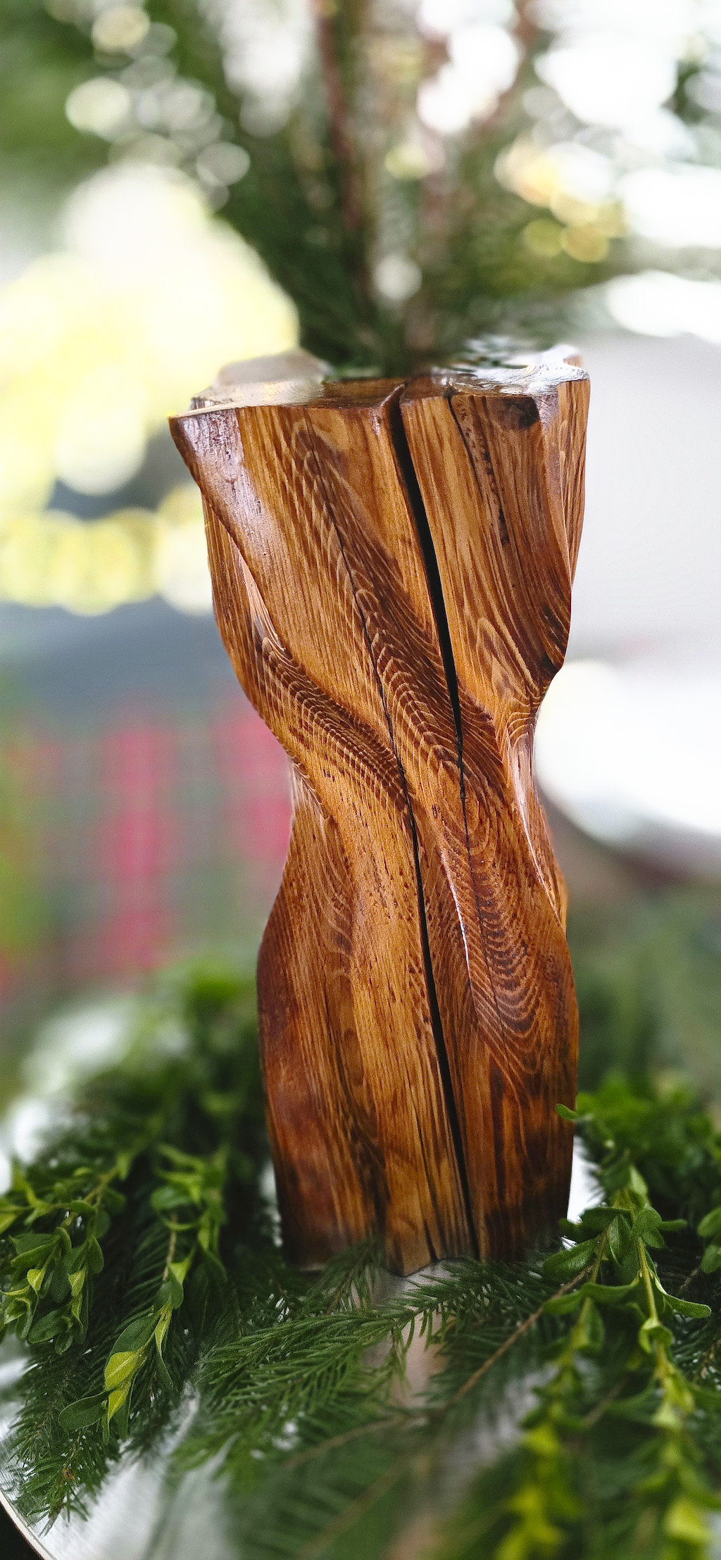 Holzvase „Vingis" – Bild 2