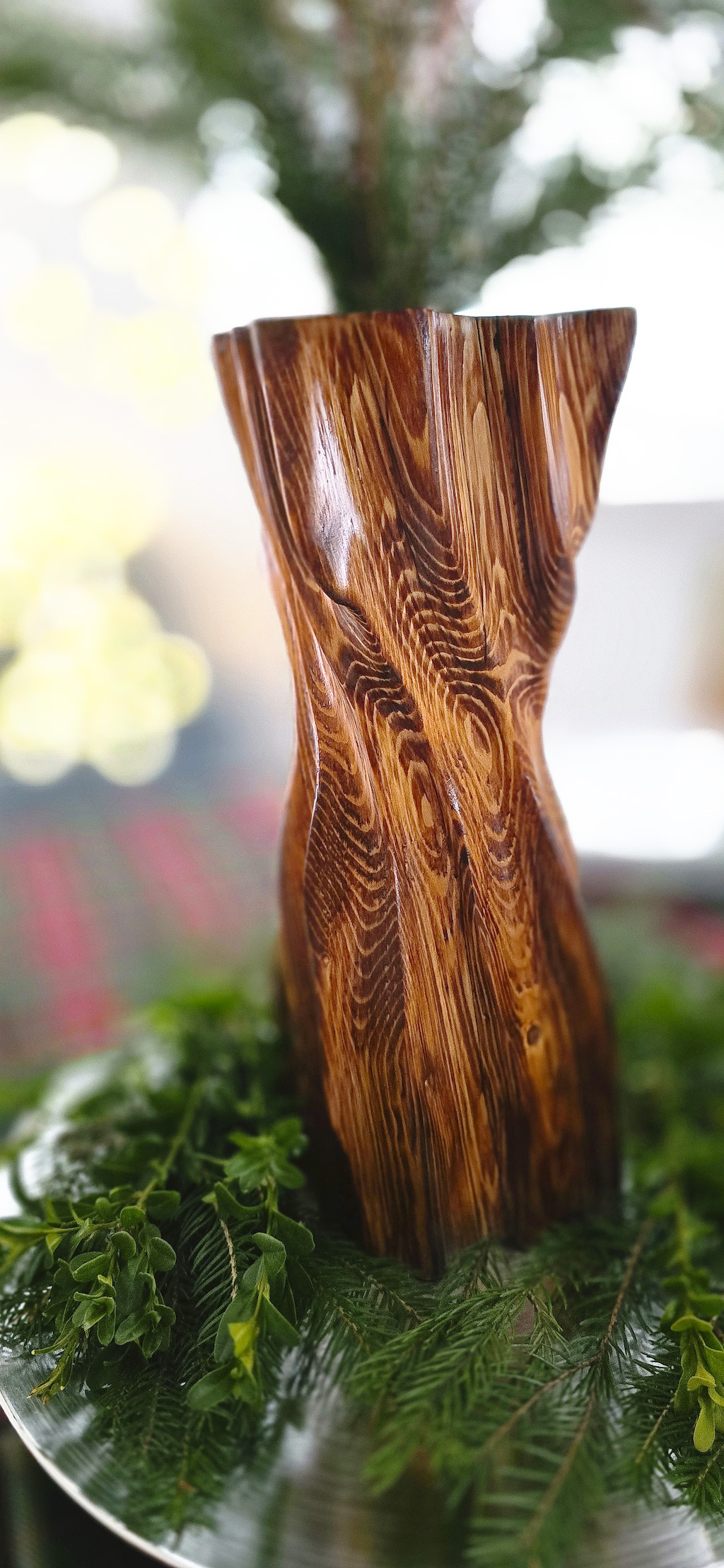 Holzvase „Vingis" – Bild 3