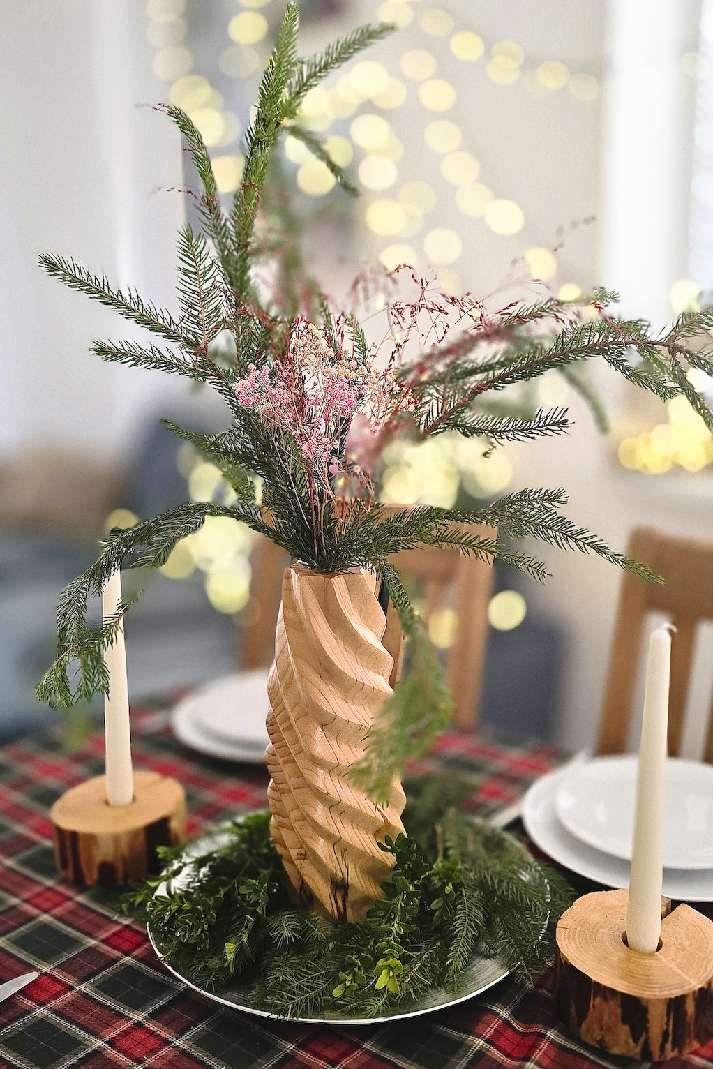 Holzvase „Spiralė“ – Bild 5