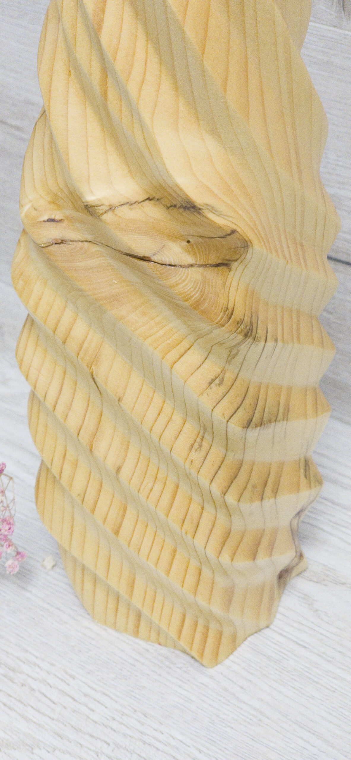 Holzvase „Spiralė“ – Bild 8
