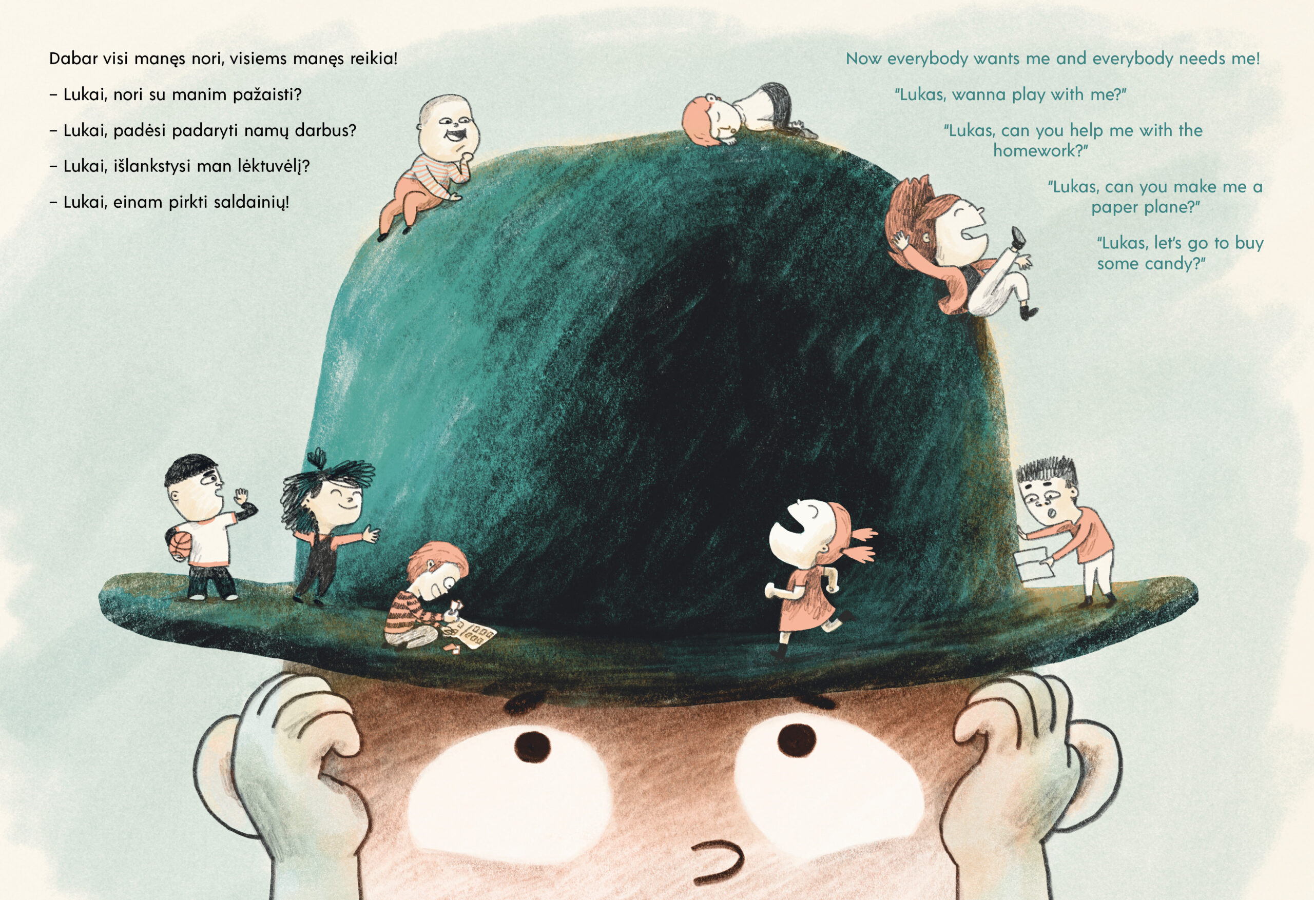 Zweisprachiges Buch "Lukas, nematomas berniukas / As Invisible as Lukas" (Litauisch & Englisch) – Bild 5