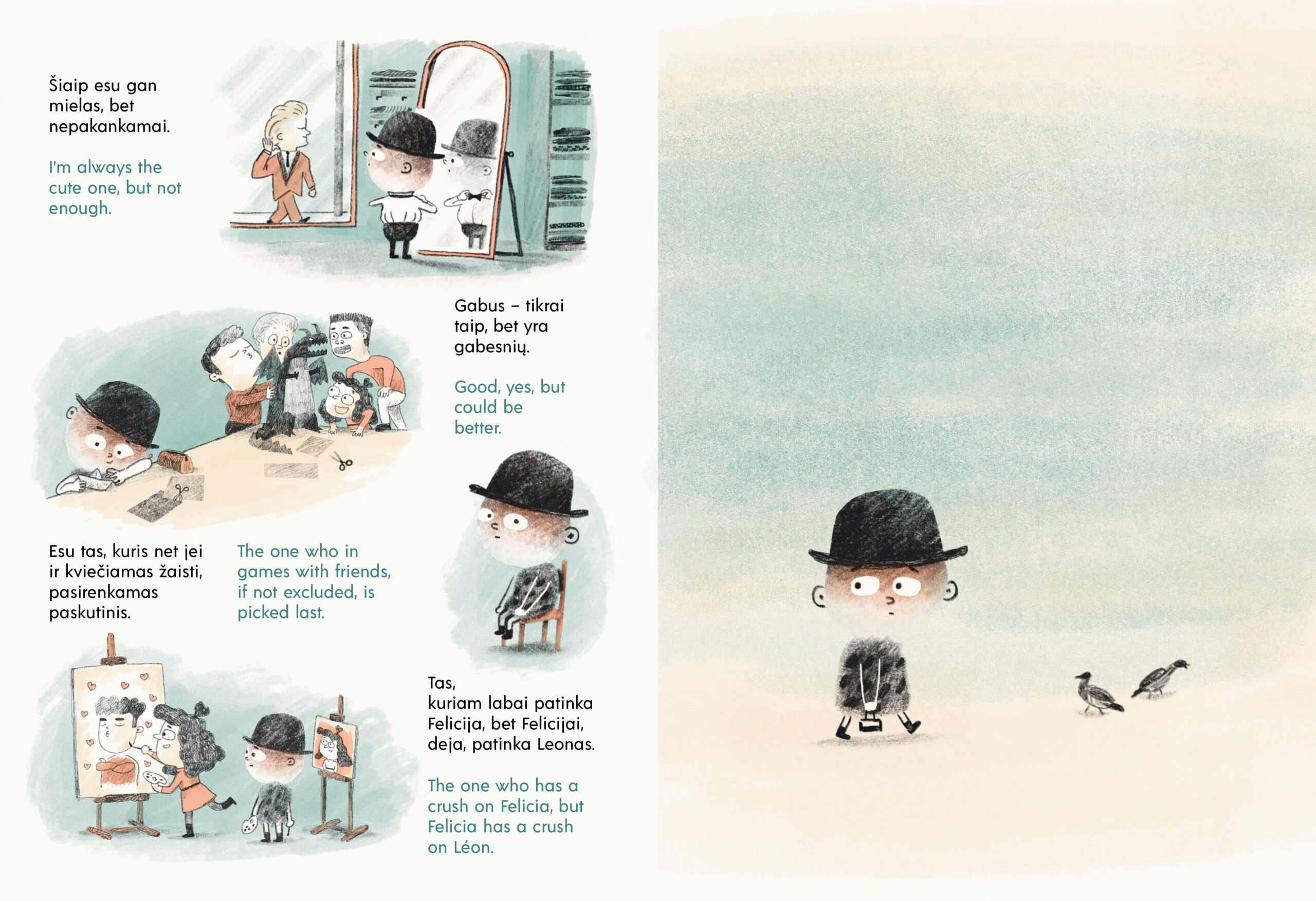Zweisprachiges Buch "Lukas, nematomas berniukas / As Invisible as Lukas" (Litauisch & Englisch) – Bild 2
