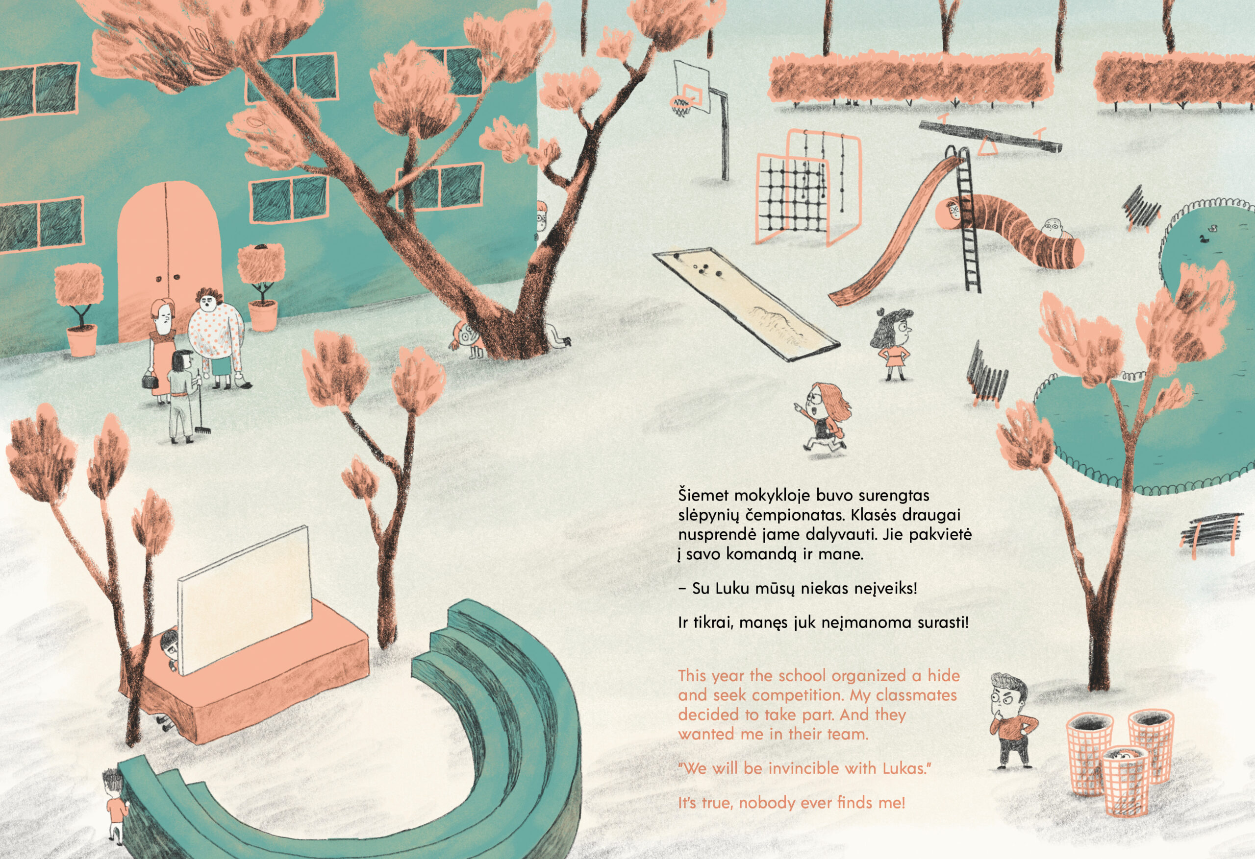 Zweisprachiges Buch "Lukas, nematomas berniukas / As Invisible as Lukas" (Litauisch & Englisch) – Bild 4