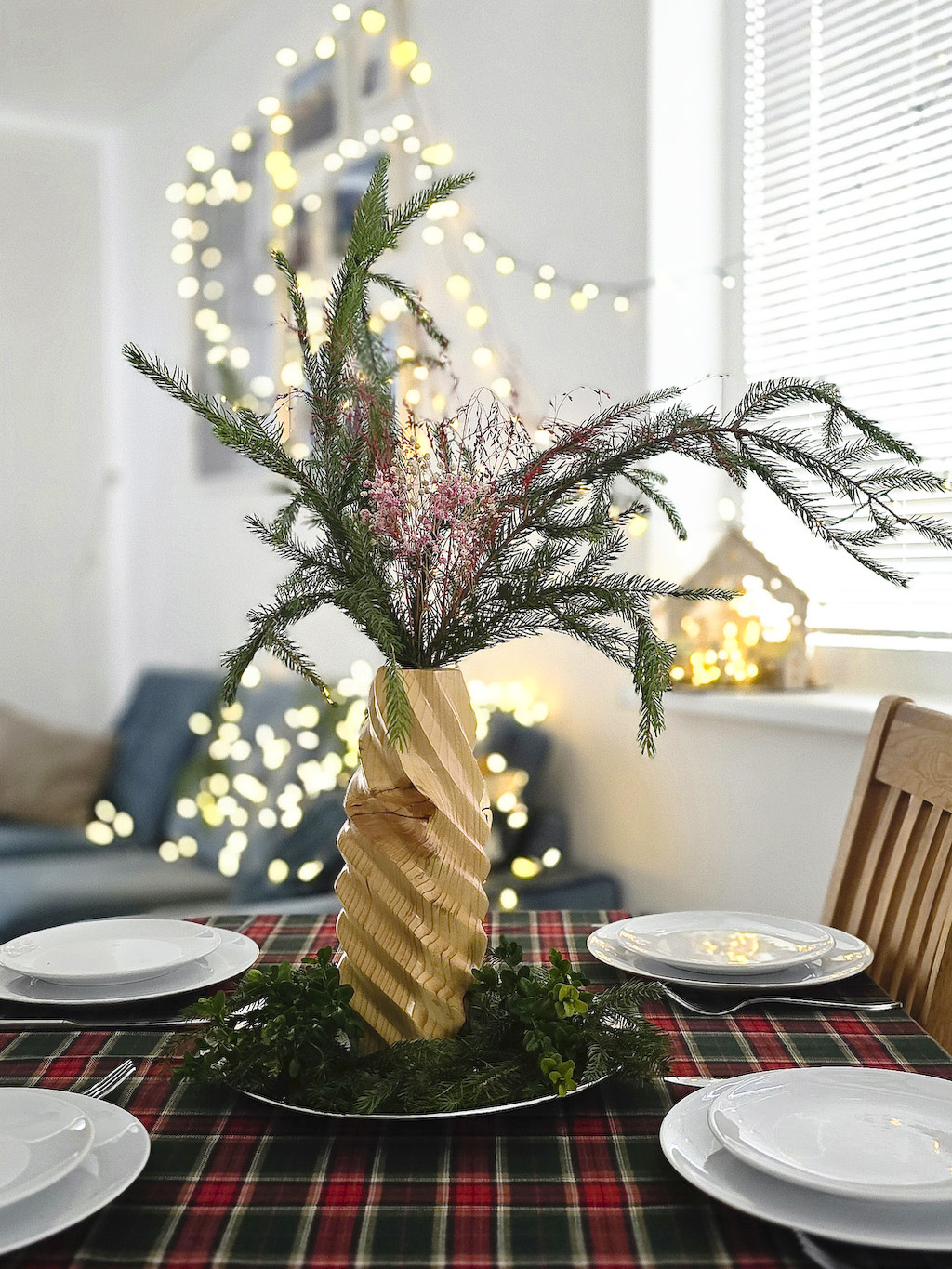 Holzvase „Spiralė“ – Bild 9